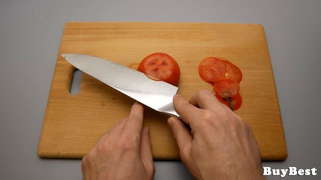 ЛУЧШИЕ КУХОННЫЕ НОЖИ с АЛИЭКСПРЕСС | Кухонный нож Yarenh из дамасской стали и VG10 | ОБЗОР и ТЕСТ. смотреть онлайн