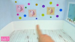 Как сделать Домик для кукол Барби Своими руками Спальня Детская Комната Игрушки