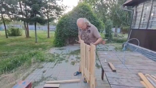 Делаю дачный стул(шезлонг) своими руками из подручного материалла  Часть 2  Финальная сборка