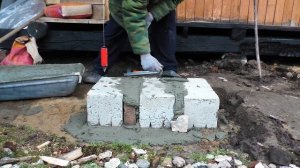 Простой фундамент для пристройки. Ремонт старого фундамента.