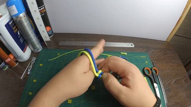 Як За 12 хвилин Сплести Браслет з Паракорду "Кобра" Жовто-Блакитна (Tutorial)