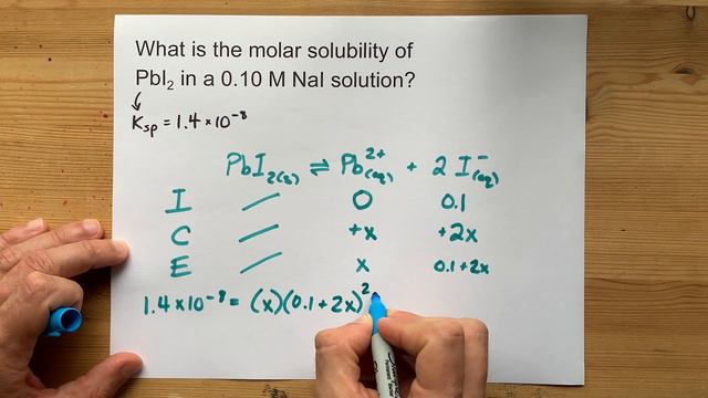Molar Solubility of PbI2 in 0.10 M NaI solution смотреть онлайн