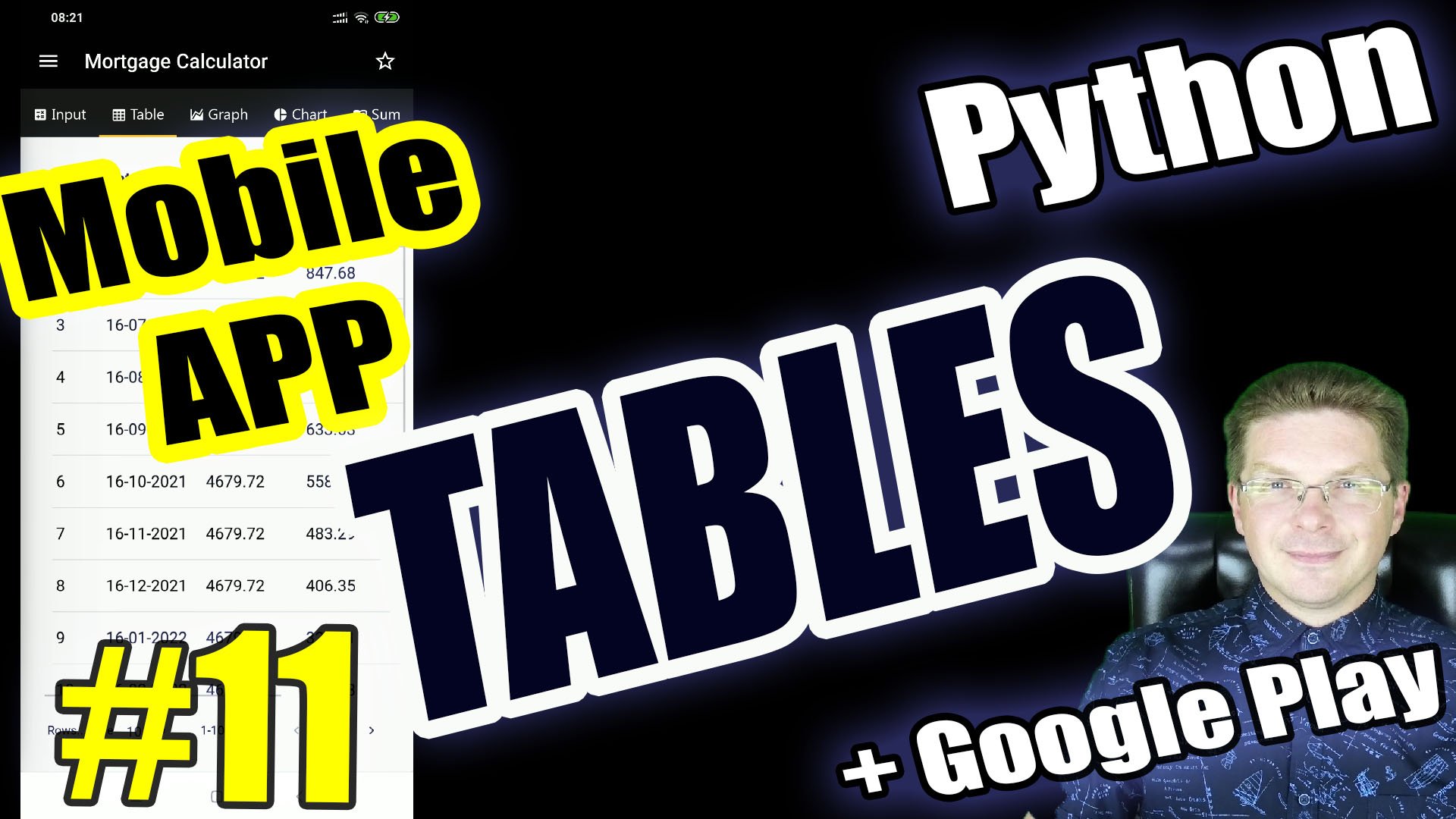 Python #11 Как вывести таблицу в Python / Делаем мобильное приложение на Python #11