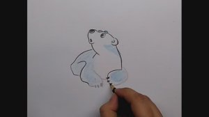 Как нарисовать Умку \\ простой рисунок // белый медвежонок