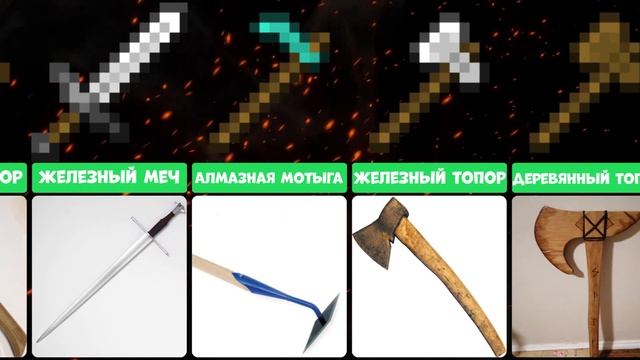 Инструменты Майнкрафт в реальной жизни смотреть онлайн