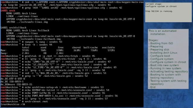Arch Linux installation recording to kernel 5.14.4-arch1-1 (testing) смотреть онлайн