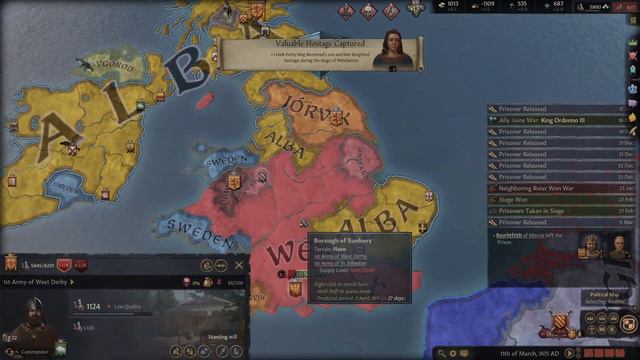 Let's Play Crusader Kings III - Kingdom of Alba - Part 4 - split in half смотреть онлайн