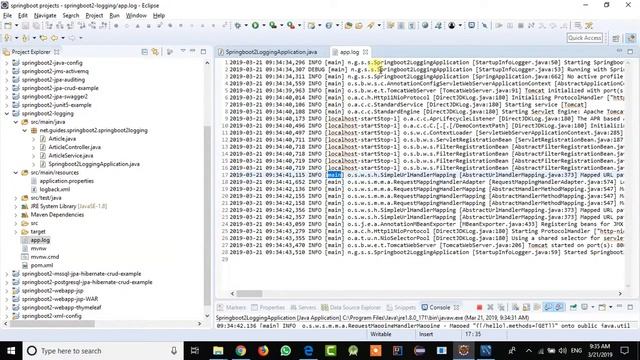 Spring Boot 2 Logging SLF4j Logback and LOG4j2 Example | Spring Boot Log4j2 смотреть онлайн