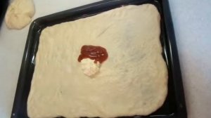 ВКУСНЯТИНА!!! Домашняя пицца с ветчиной и грибами из дрожжевого теста.