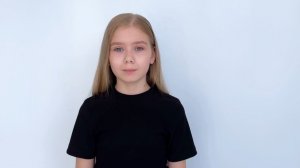 Детская актерская визитка