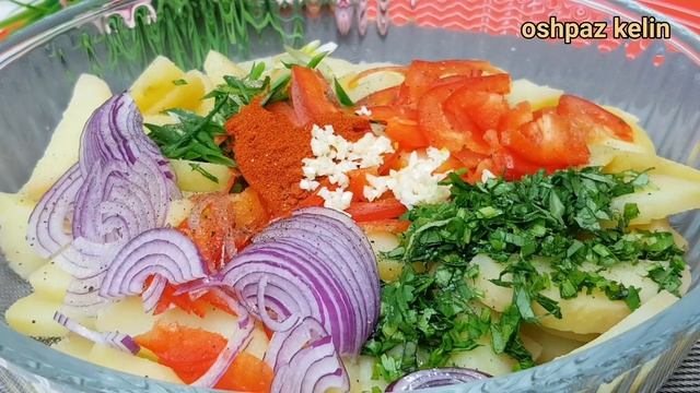 Картофель+Лук+Овощи Вкуснейший Салат у Вас на столе ‼ смотреть онлайн