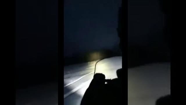 Ночью на Буране. Нарезаем Лыжню. смотреть онлайн