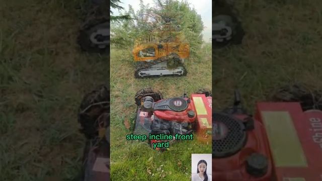 agricultural robotic gasoline electric battery remote controlled grass cutter