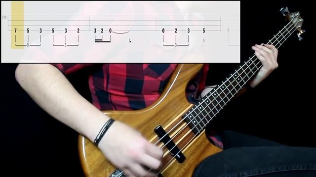 Yes - Roundabout (Bass Cover) (Play Along Tabs In Video)
