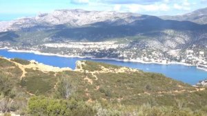 Vue depuis la route des Crêtes à Cassis