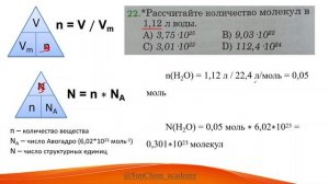Рассчитайте количество молекул в 1,12 л воды.