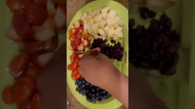 FRUITS AND VEGETABLES PLATTER // HEALTHY DIET   #shortclip