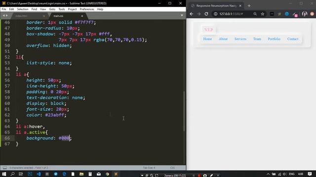 Neumorphism Responsive Menu Navigation Using HTML, CSS & JS || Navigation Bar Tutorials #Neumorphis