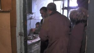 Трапеза после  богослужения и собрания. Знакомство с собачкой. 16.02.2020