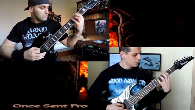 Amon Amarth - 08 - Once Sent From The Golden Hall (Dual Guitar Cover) смотреть онлайн