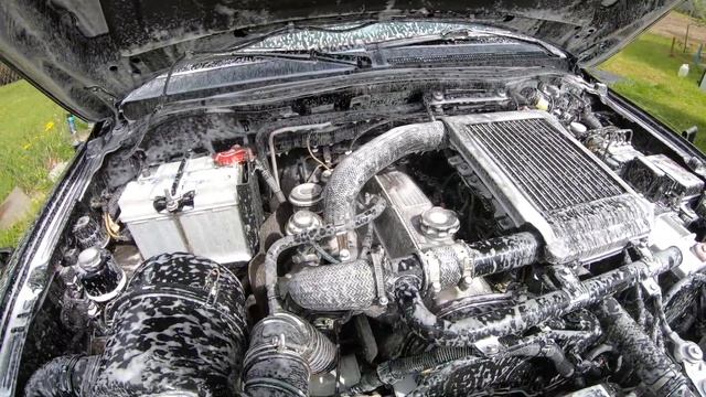 Мойка двигателя. Химия для мойки движка. Karcher K4. Автошампунь Wert.