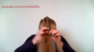 Как Сделать Пучок из Волос на Голове Видео Онлайн (How to make a bundle of hair)