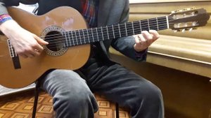 Самая простая пьеса на гитаре перебором