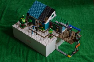 Лего-самоделки. Сборка большого дома