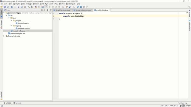 Java 9 Modules with IntelliJ IDE Quick Start