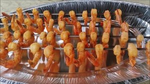 Креветки горячего копчения.Коптильня для горячего и холодного копчения.