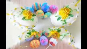 Пасхальные яйца в технике квиллинг продолжение