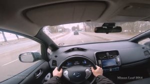 Nissan Leaf 2014 24 кВт  |  POV Test-Drive