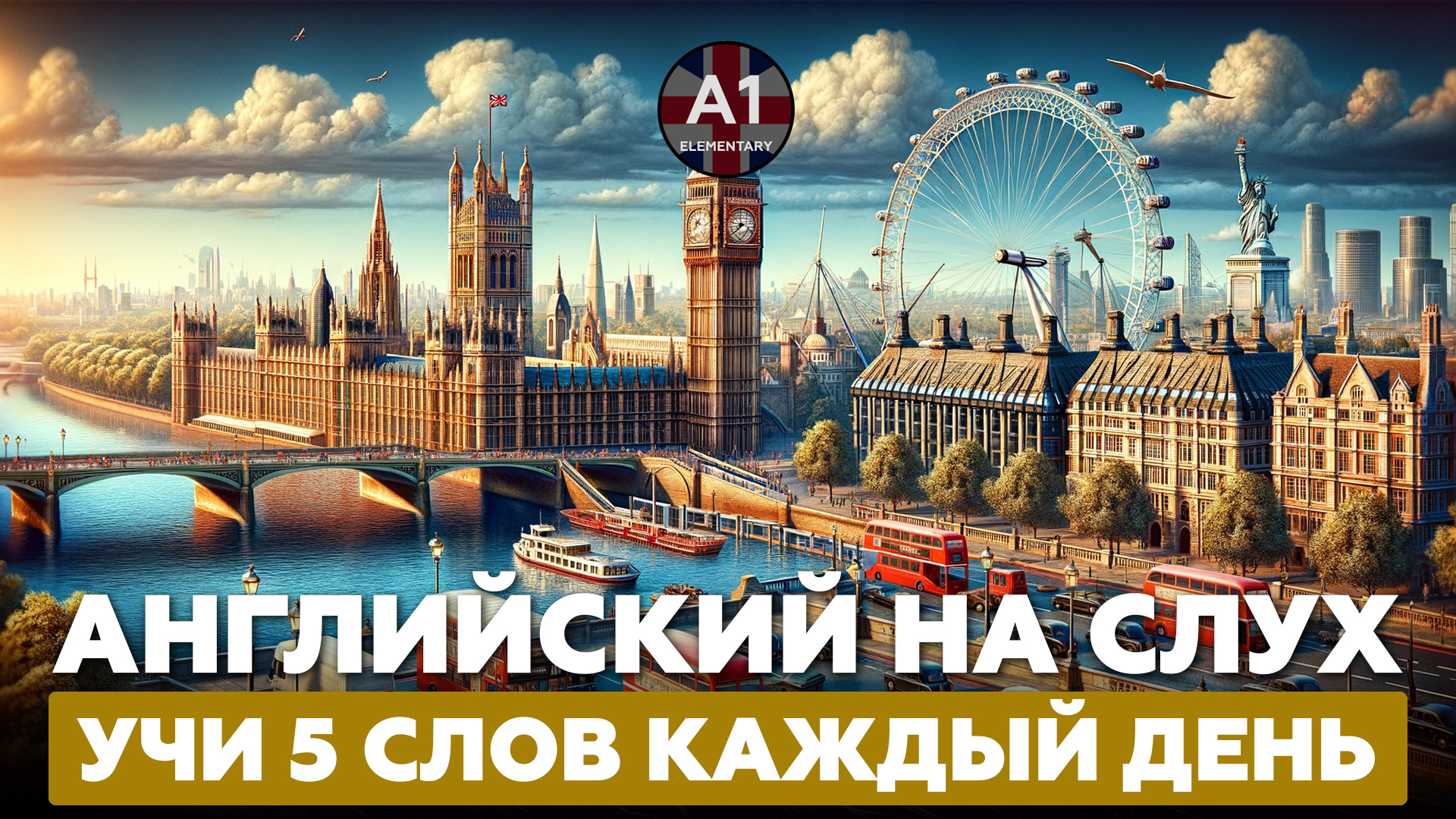 Учим 5 английских слов в день. Уровень - А1.