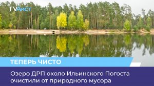 Озеро ДРП около Ильинского Погоста очистили от природного мусора