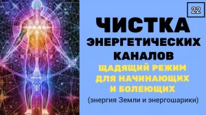 ЧИСТКА И ПРОКАЧКА ЭНЕРГОКАНАЛОВ энергией Земли ?режим для начинающих и болеющих. Техника с музыкой