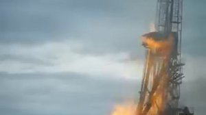Жесть. Смотреть всем! Падение буровой.Западная Сибирь, куст 156 Верхнеколик Еганское м е