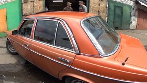 Mercedes W123 Ремонт ручного тормоза. Замена стекол.