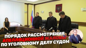 Порядок рассмотрения апелляционной жалобы по уголовному делу судом