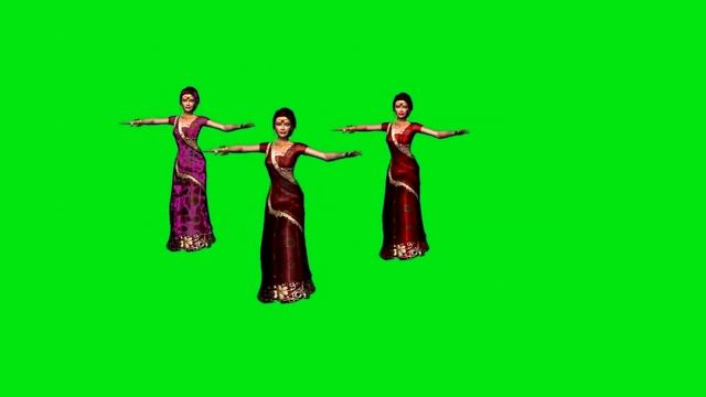 #Хромакей. Танец индианок на зеленом фоне. смотреть онлайн