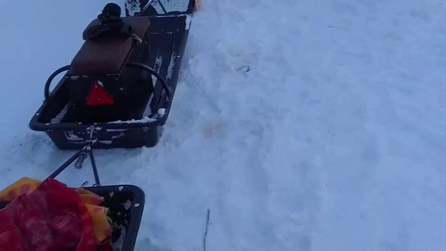 Мотобуксировщик Паксус.Поездка за окунем смотреть онлайн