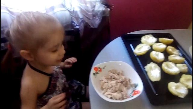 Фаршированный картофель в Духовке.