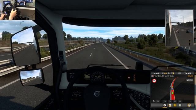 Euro Truck Simulator 2 NEW DLC Iberia - VOLVO FH Globetrotter XL 750 hp (551kW) смотреть онлайн