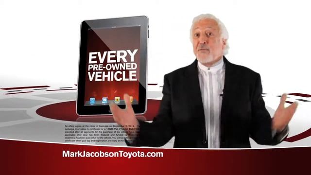 Mark Jacobson Toyota USED CARS IPAD смотреть онлайн