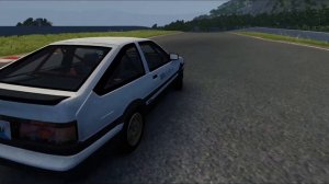 BeamNG.drive - AE86 Trueno Drifting on FujiGoko RaceWay