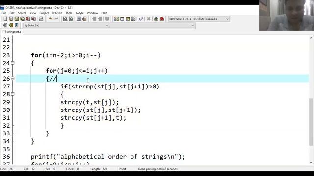 PROGRAM STRING SORT