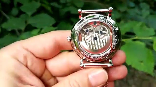 Часы Скелетоны Kenneth Cole с автоподзаводом бежевый циферблат браслет миланское плетение цена 219$ смотреть онлайн