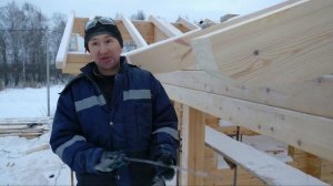 Крыша в стиле шале на бане