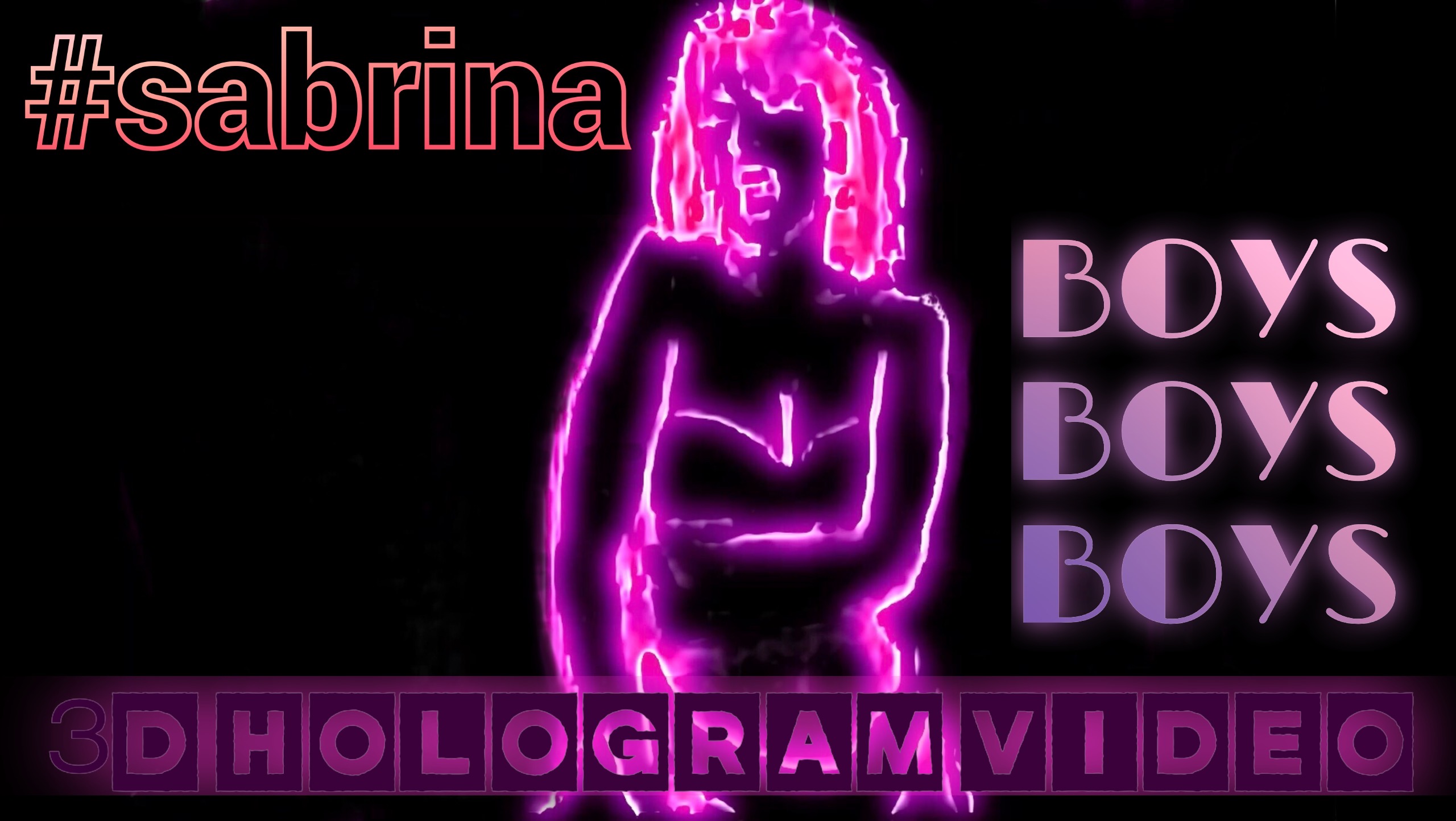 SABRINA. 2024. 3D голограмма. Для 3D вентилятора. #3dhologram #hologram