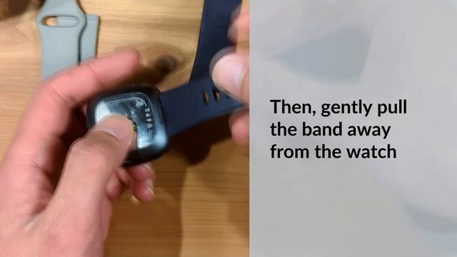 Change watch bands: Fitbit Versa 3/4, Sense, Sense 2