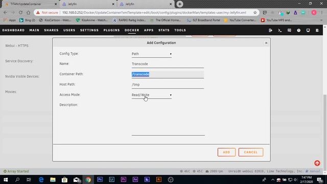 Using Ram For JellyFin Transcoding Unraid (6.7.2) смотреть онлайн